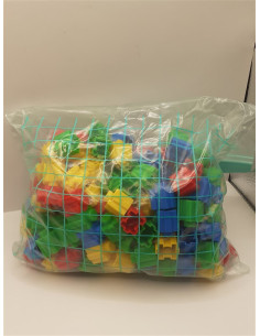 Set de constructie 185 cuburi multicolore