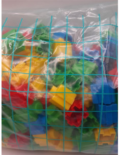 Set de constructie 185 cuburi multicolore 2