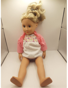 Papusa cu parul blond pentru fetite 41 cm