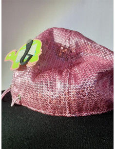 Sapca cu protectie urechi culoare roz 2