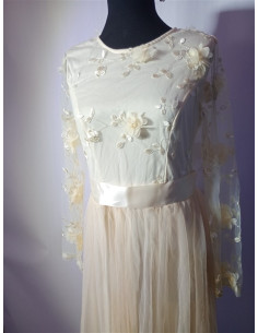 Rochita eleganta cu maneci transparente Shein