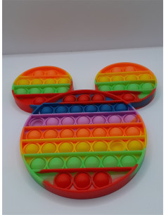 Jucarie din silicon multicolor Pop It model Mickey