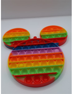 Jucarie din silicon multicolor Pop It model Mickey 2