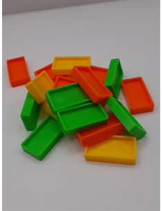 Set piese domino din plastic 70 piese