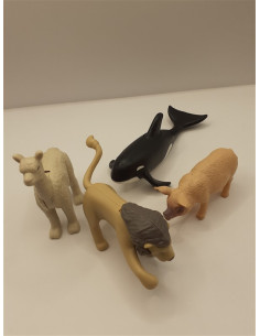 Set 4 figurine din plastic diferite modele animalute 2