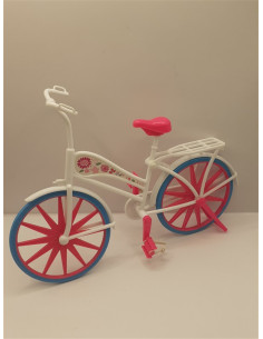 Bicicleta din plastic pentru papusi