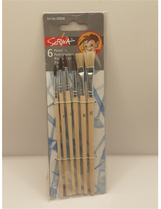 Set 6 pensule pentru pictat Scriva