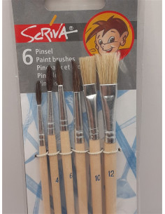 Set 6 pensule pentru pictat Scriva 2