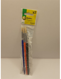 Set 3 pensule pentru pictat cu par de porc Auchan