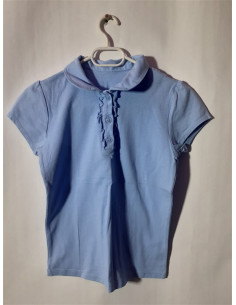 Tricou pentru fetite model cu guler