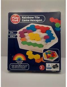 Set 23 piese puzzle din lemn in stil Montessori Play tive
