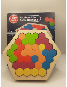 Set 23 piese puzzle din lemn in stil Montessori Play tive 2