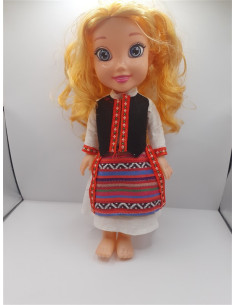 Papusa cu costum popular canta colind 31 cm