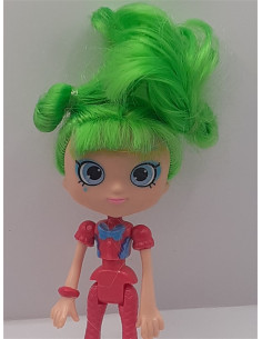 Figurina papusica cu par verde 12 cm