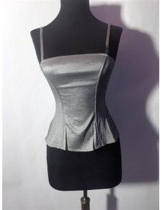 Top dama culoare gri