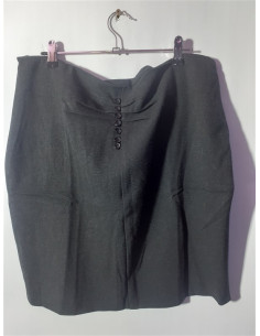 Fusta dama pentru toamna model cu nasturei decorativi