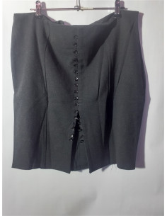 Fusta dama pentru toamna model cu nasturei decorativi 2