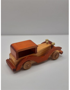 Masinuta decorativa realizata din lemn 14 cm 2