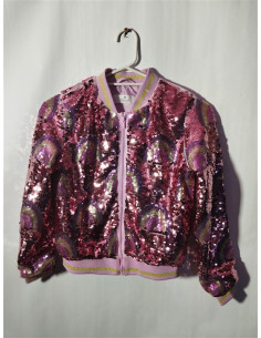 Geaca pentru primavara fetite cu paiete H&M
