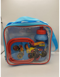 Set cutie sandwich si sticla apa din plastic Hot Wheels
