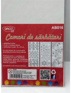 Set abtibild comori printre flori Daco model Craciun 2