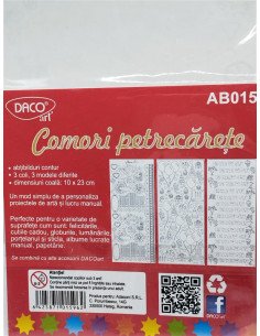 Set abtibild comori printre flori Daco model Party 2