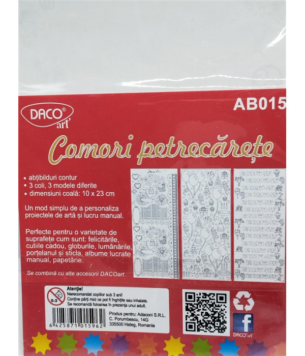 Set abtibild comori printre flori Daco model Party