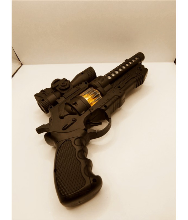 Pistol de jucarie cu sunete si lumini
