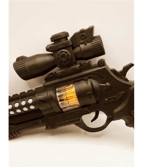 Pistol de jucarie cu sunete si lumini