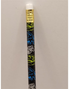 Creion grafit cu radiera print Dinosaur multicolor