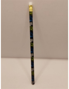 Creion grafit cu radiera print Dinosaur multicolor 2