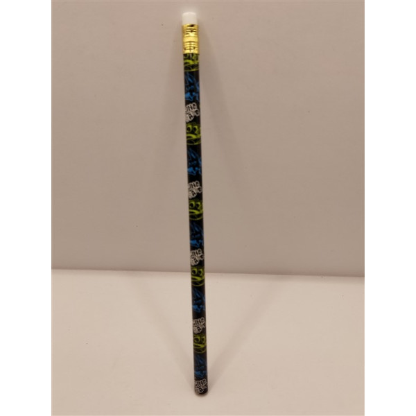 Creion grafit cu radiera print Dinosaur multicolor