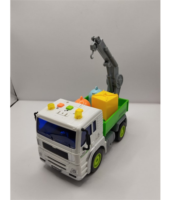 Camion pentru copii cu containere si macara