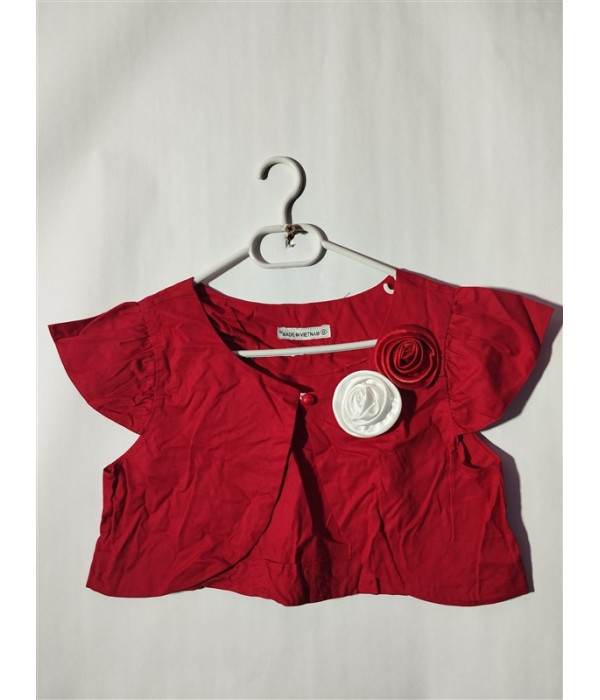 Bolero pentru fetite culoare rosu 9 ani Bolero pentru fetite culoare rosu 9 ani