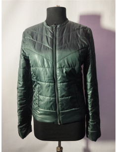 Geaca dama de fas culoare verde