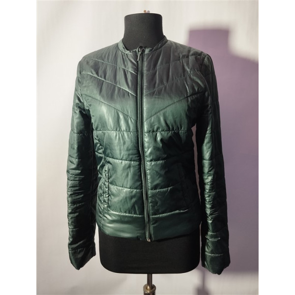 Geaca dama de fas culoare verde