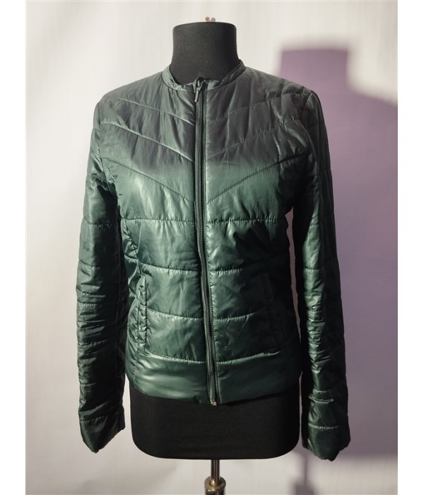 Geaca dama de fas culoare verde