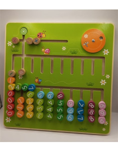 Joc lemn Montessori Labirint Matematica 2