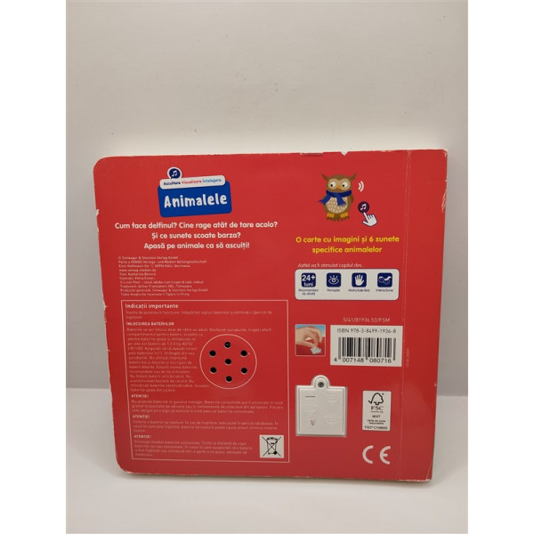 Animalele carte cu 6 sunete