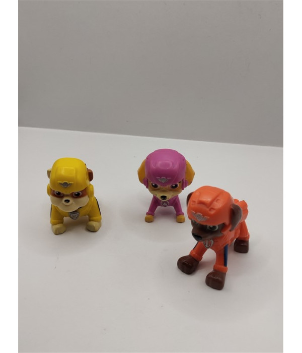 Set 3 figurine din plastic Patrula Catelusilor Set 3 figurine din plastic Patrula Catelusilor