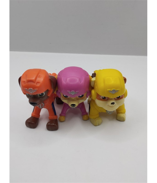 Set 3 figurine din plastic Patrula Catelusilor Set 3 figurine din plastic Patrula Catelusilor