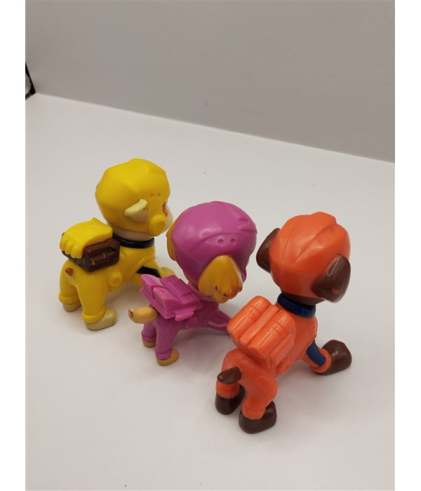Set 3 figurine din plastic Patrula Catelusilor Set 3 figurine din plastic Patrula Catelusilor