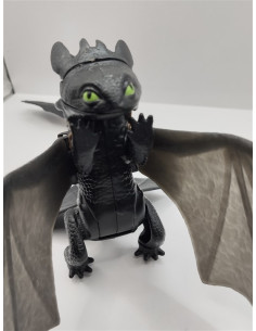 Figurina flexibila Dragon Model Toothless Negru