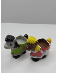 Set doua figurine din plastic caluti 2