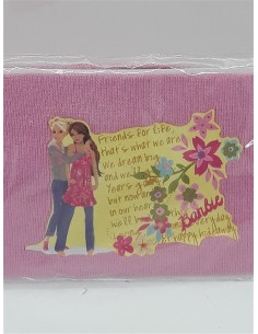Bentita pentru fetite elastica Barbie cu logo imnul prieteniei 2