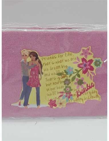 Bentita pentru fetite elastica Barbie cu logo imnul prieteniei