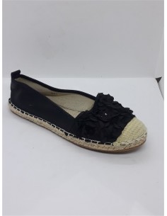 Espadrile dama cu paiete si petale din textil Lin Lon nr 38