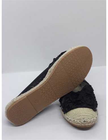 Espadrile dama cu paiete si petale din textil Lin Lon nr 38