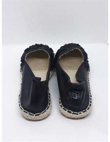 Espadrile dama cu paiete si petale din textil Lin Lon nr 38