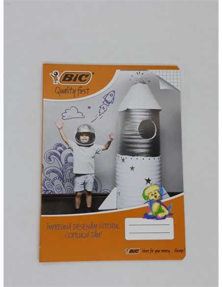 Caiet A5 40 file matematica Bic Quality first Racheta